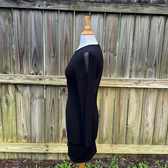 Alice + Olivia mesh back bodycon dress, long sleeve, size small - Picture 2 of 5